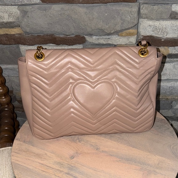 Gucci Large Marmont Bag - Blush Pink with Gold Hardware - Picture 3 of 9